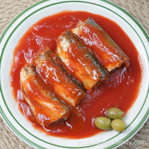 caballa de pescado del pacifico en conserva en salsa de tomate 155g